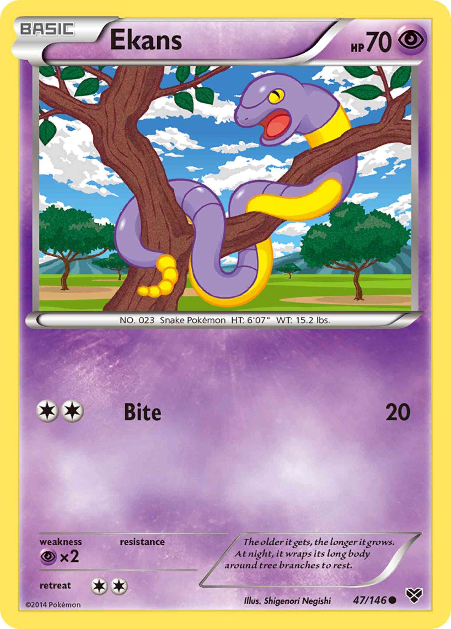 Ekans - 47/146 - Common [xy1-47] [Non-Holo]