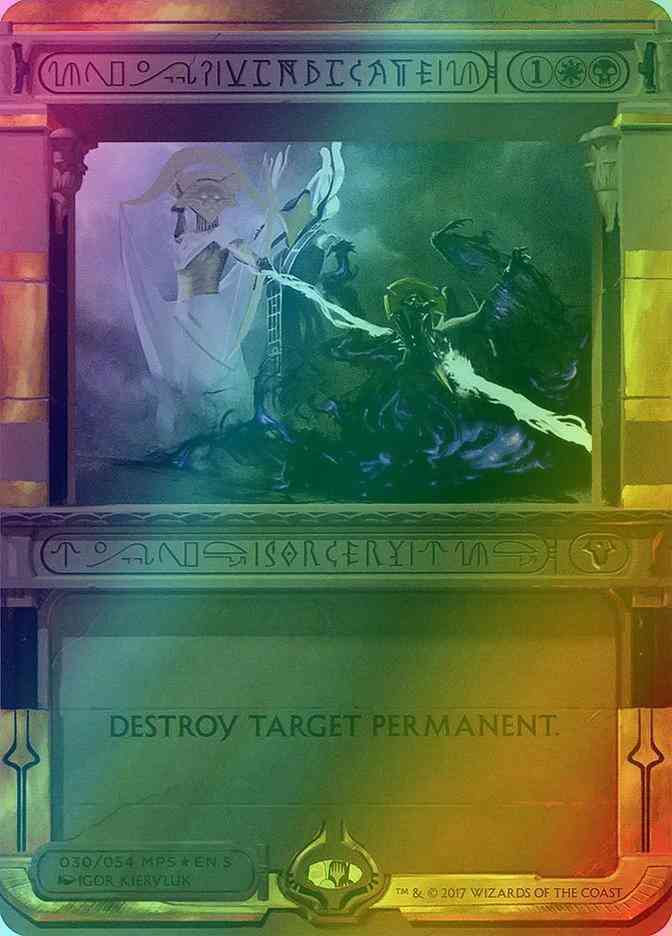 Vindicate [30] [Masterpiece Series] [Amonkhet Invocations] [Foil]