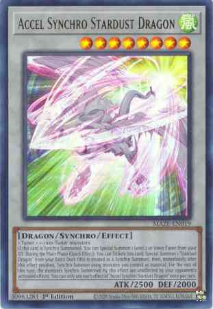 Accel Synchro Stardust Dragon - MAZE-EN019 - Ultra Rare - 1st Edition