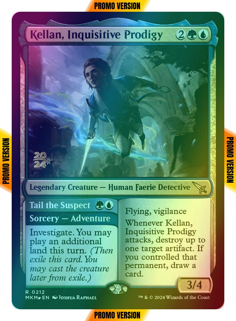 Kellan, Inquisitive Prodigy // Tail the Suspect [212s] [Prerelease] [Murders at Karlov Manor: Promos] [Foil]
