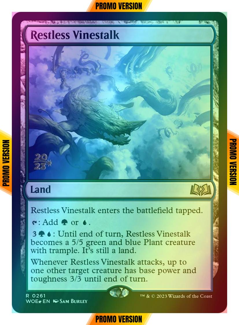 Restless Vinestalk [261s] [Prerelease] [Wilds of Eldraine: Promos] [Foil]