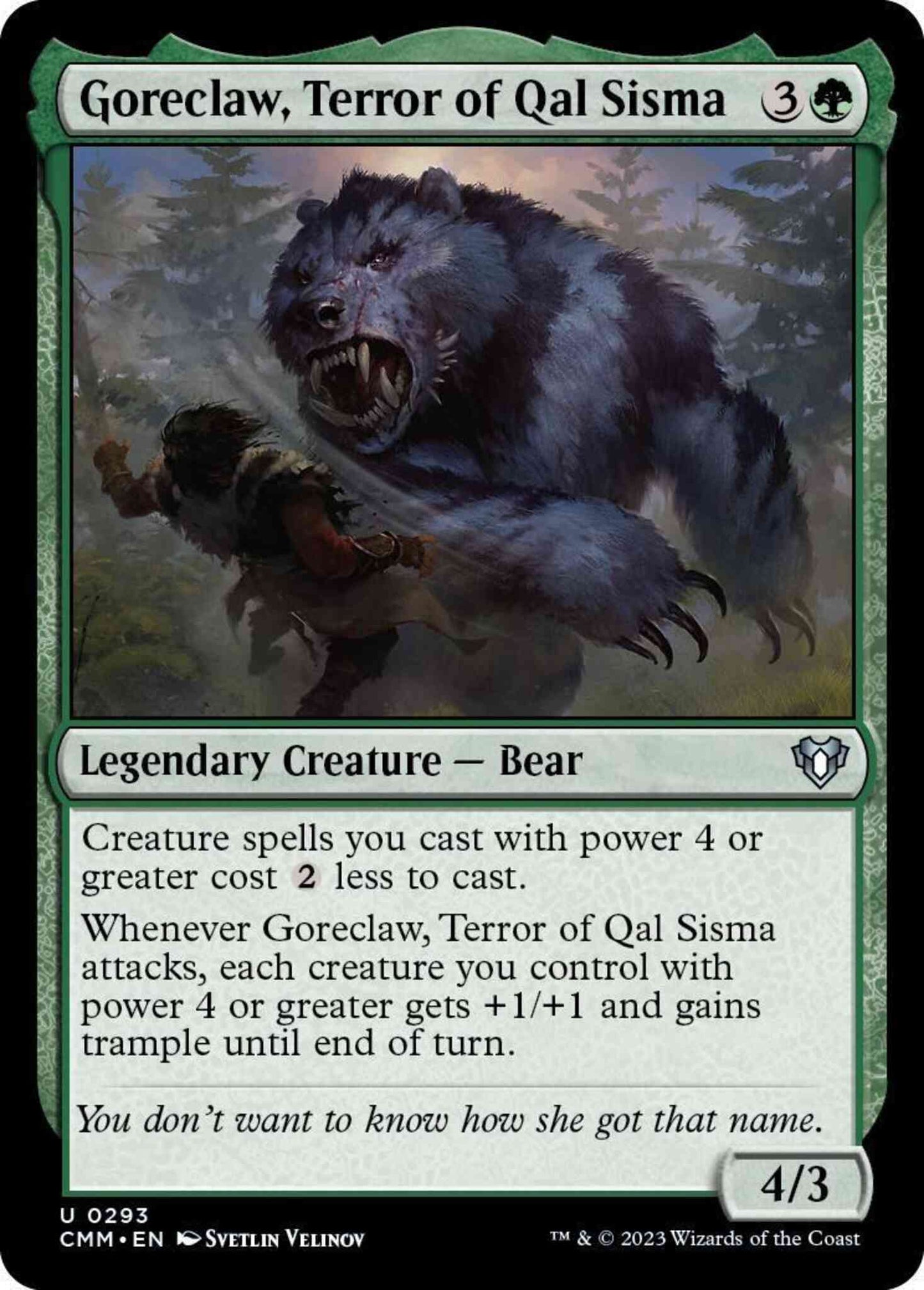 Goreclaw, Terror of Qal Sisma [293] [Commander Masters] [Non-Foil]