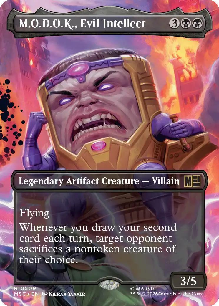 M.O.D.O.K., Evil Intellect [509] [Borderless] [Scene] [Marvel Super Heroes: Commander] [Non-Foil]