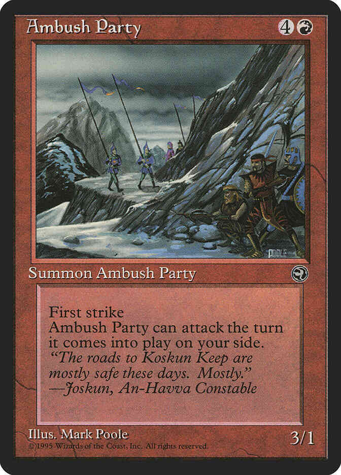 Ambush Party [63b] [Mountainside] [Homelands] [Non-Foil]