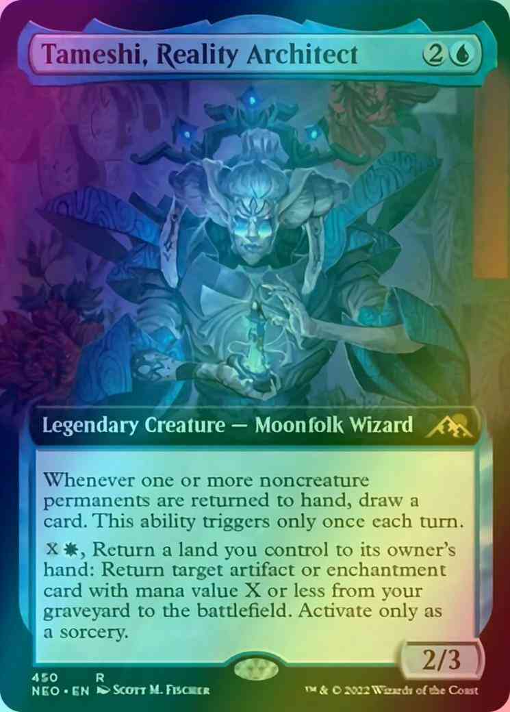 Tameshi, Reality Architect [450] [Extended Art] [Kamigawa: Neon Dynasty] [Foil]
