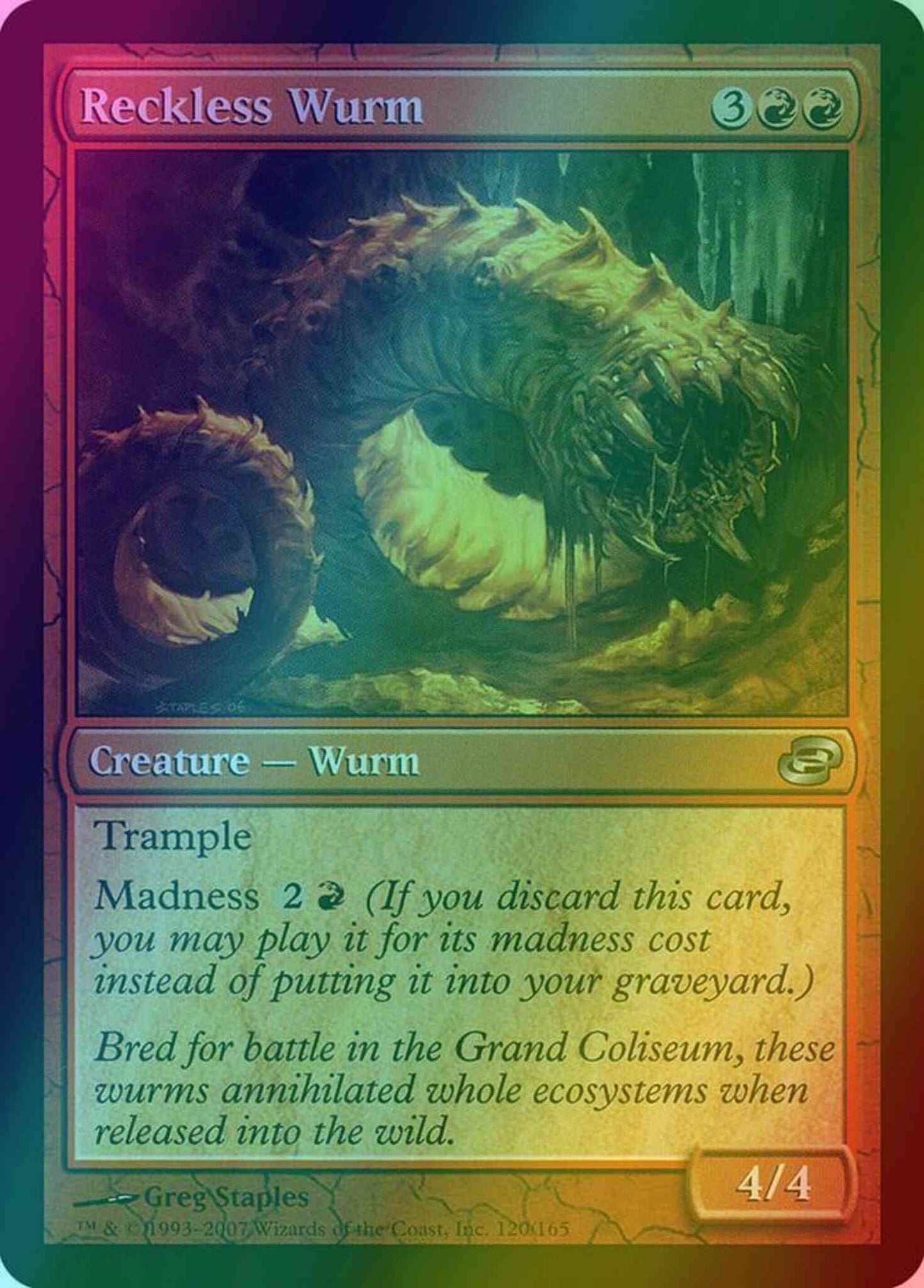 Reckless Wurm [120] [Planar Chaos] [Foil]