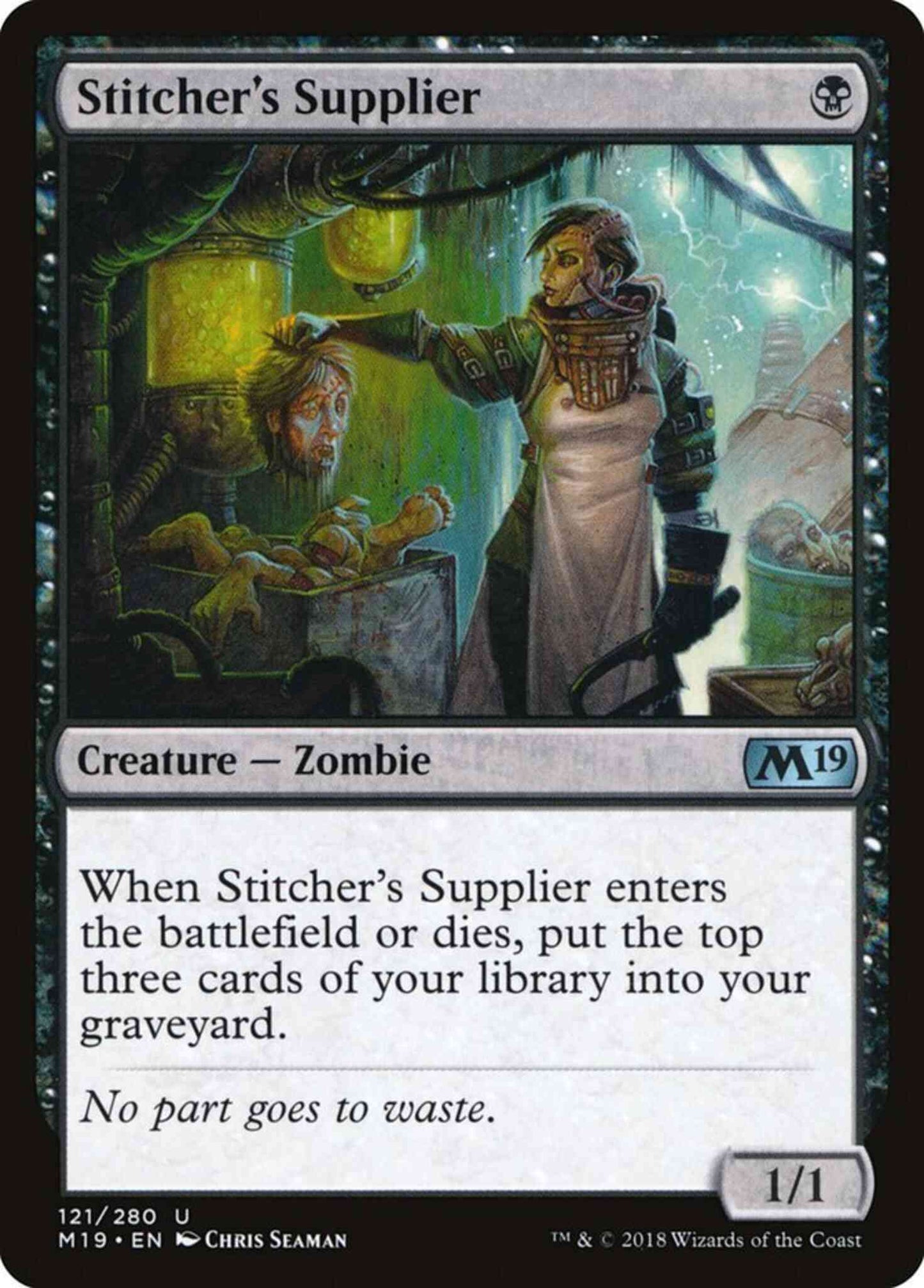 Stitcher's Supplier [121] [Core Set 2019] [Non-Foil]