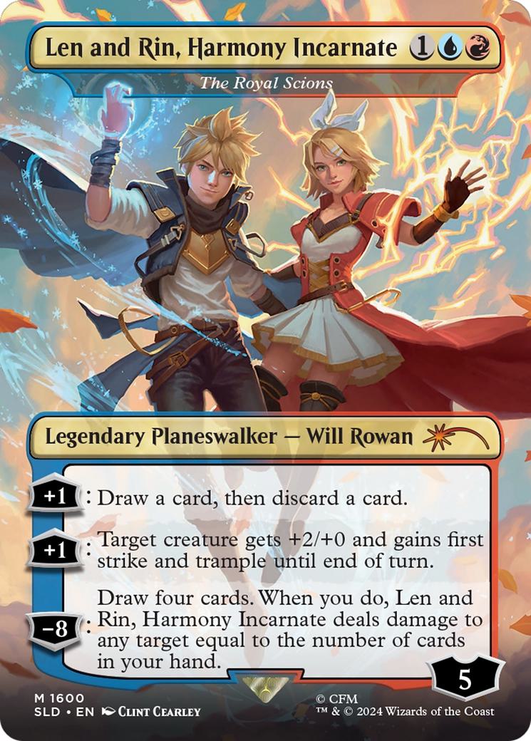 Len and Rin, Harmony Incarnate - The Royal Scions [1600] [Borderless] [Hatsune Miku: Electric Entourage] [Secret Lair Drop] [Non-Foil]