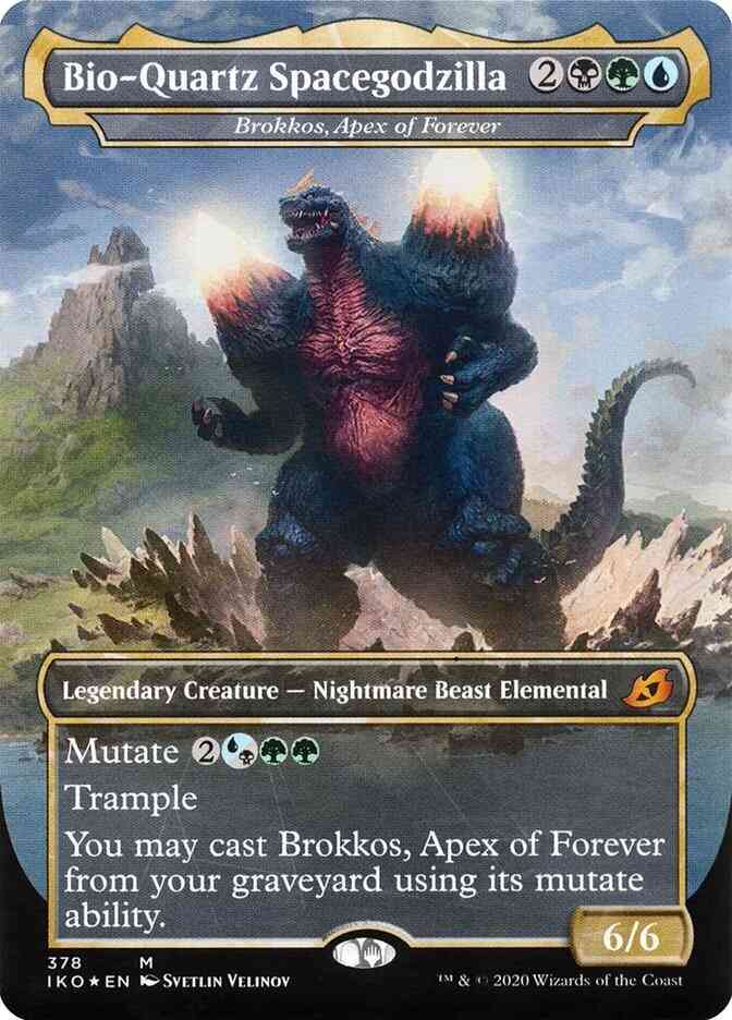 Bio-Quartz Spacegodzilla - Brokkos, Apex of Forever [378] [Alternate Art] [Godzilla] [Ikoria: Lair of Behemoths] [Non-Foil]