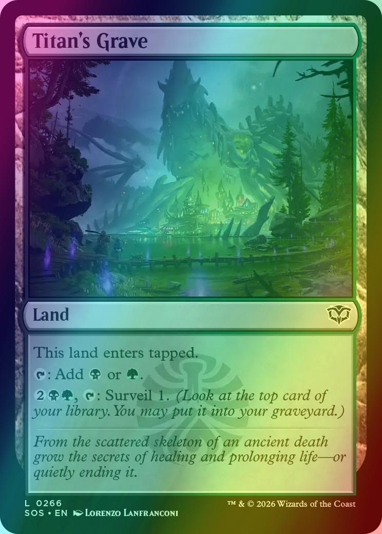 Titan's Grave [266] [Secrets of Strixhaven] [Foil]