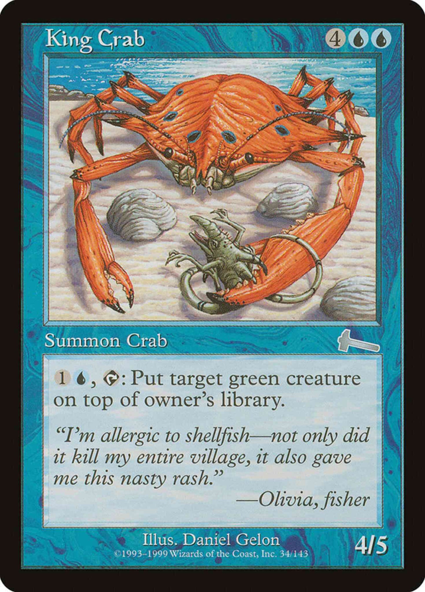 King Crab [34] [Urza's Legacy] [Non-Foil]