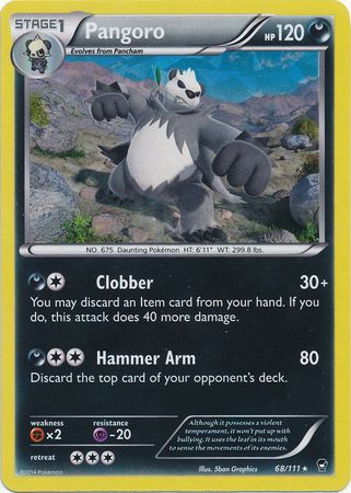 Pangoro - Cracked Ice Holo - 68/111 - Rare Holo [xy3-68] [Holo]