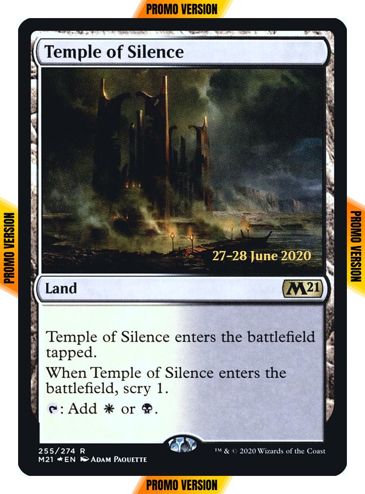 Temple of Silence [Prerelease] [255s] [Core Set 2021 Promos] [Foil]