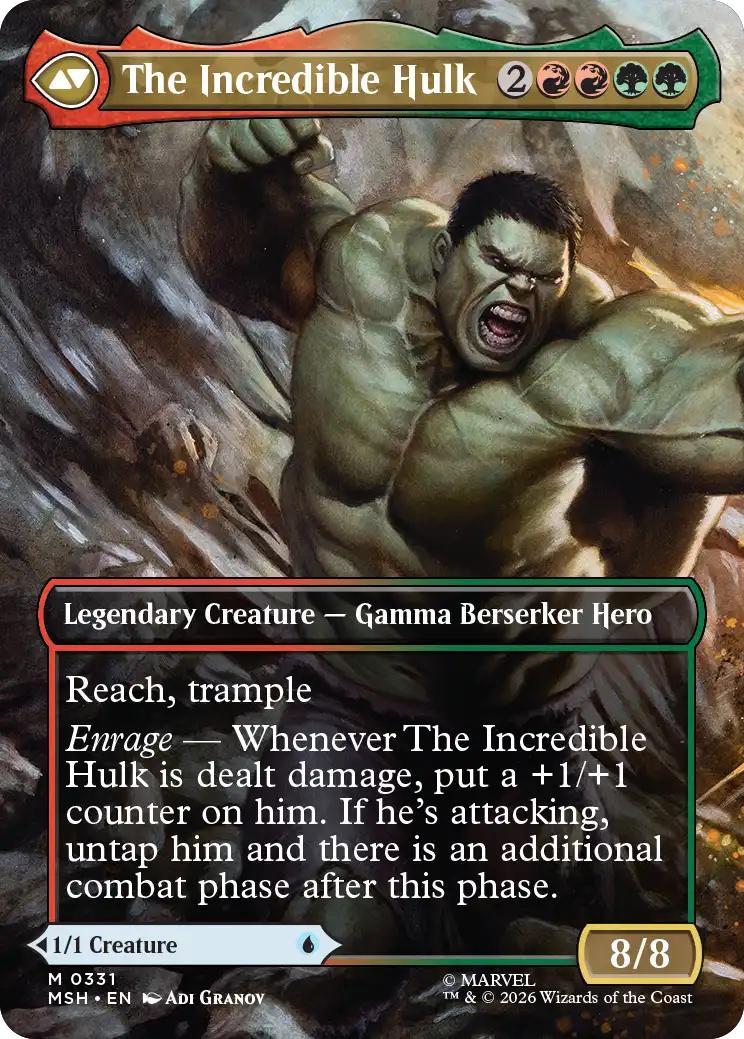 Bruce Banner // The Incredible Hulk [331] [Borderless] [Scene] [Marvel Super Heroes] [Non-Foil]