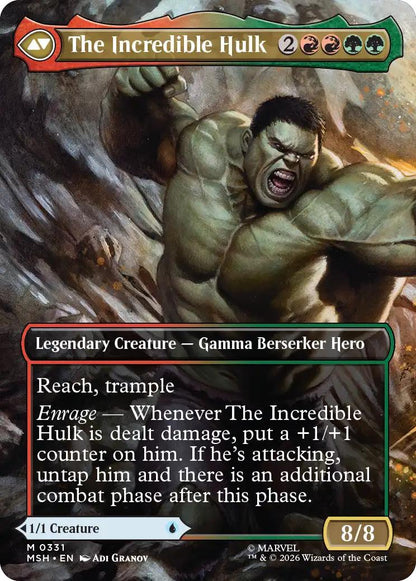Bruce Banner // The Incredible Hulk [331] [Borderless] [Scene] [Marvel Super Heroes] [Non-Foil]