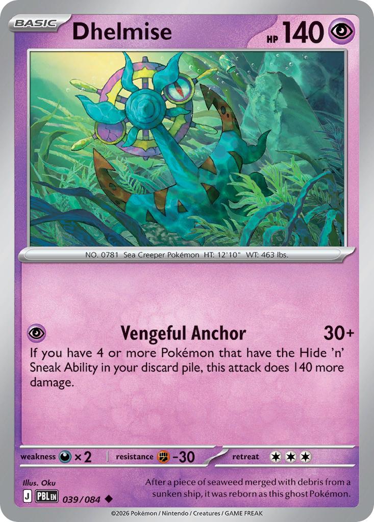 Dhelmise - 039/084 - Uncommon [me05-039] [Non-Holo]