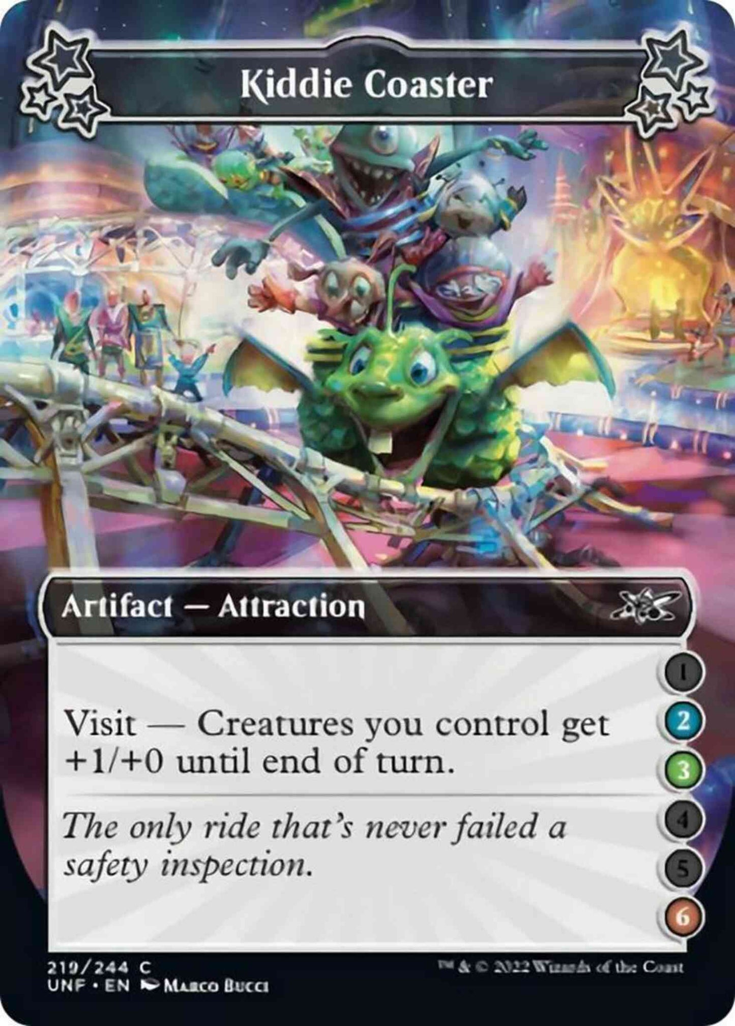 Kiddie Coaster (2/3/6) [219a] [Borderless] [Unfinity] [Non-Foil]