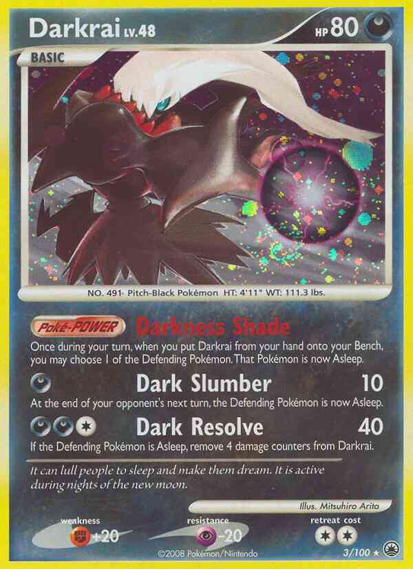 Darkrai - 3/100 - Rare Holo [dp5-3] [Holo]