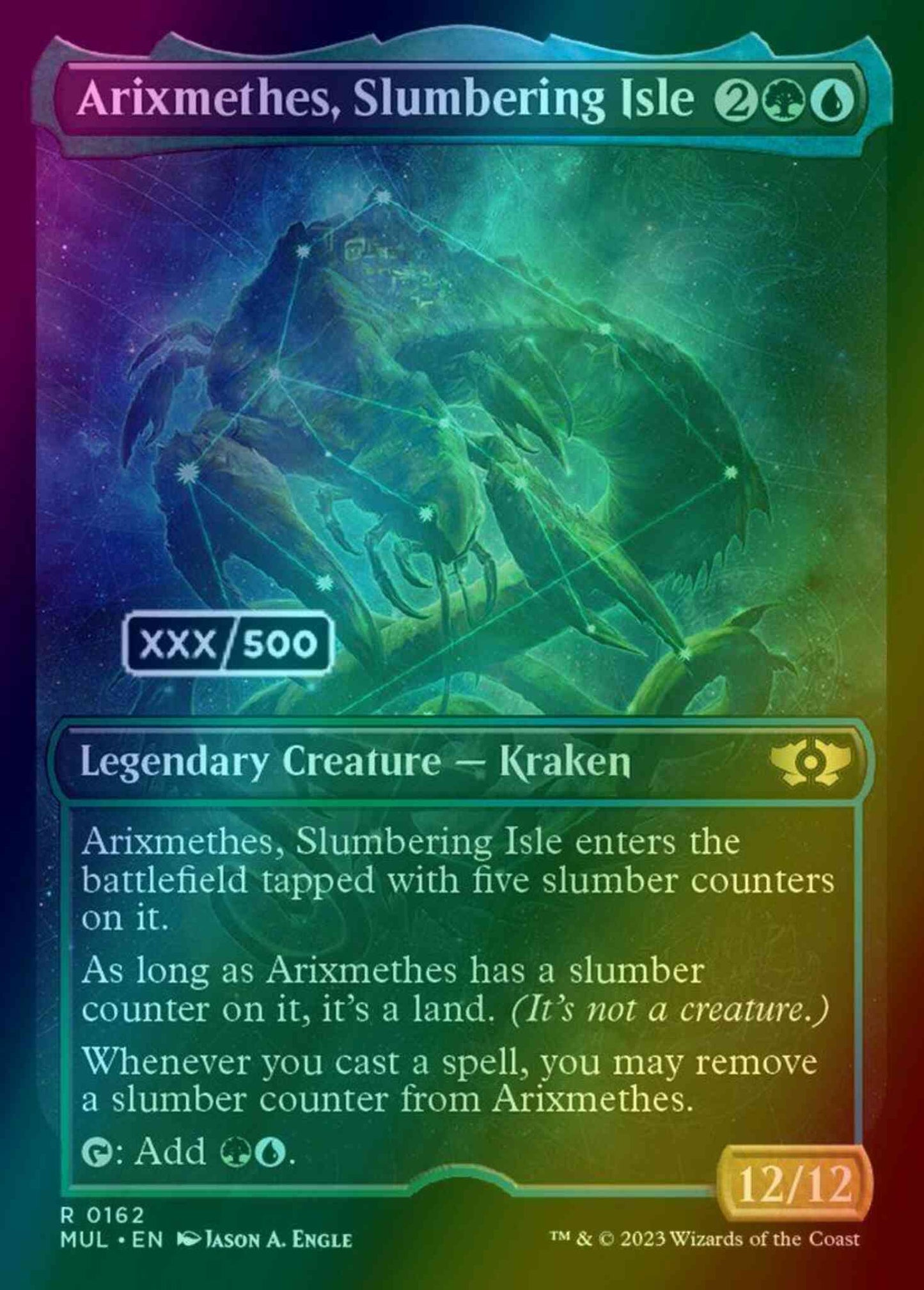 Arixmethes, Slumbering Isle - Serial Numbered [162z] [Planar Showcase] [Multiverse Legends] [Foil]