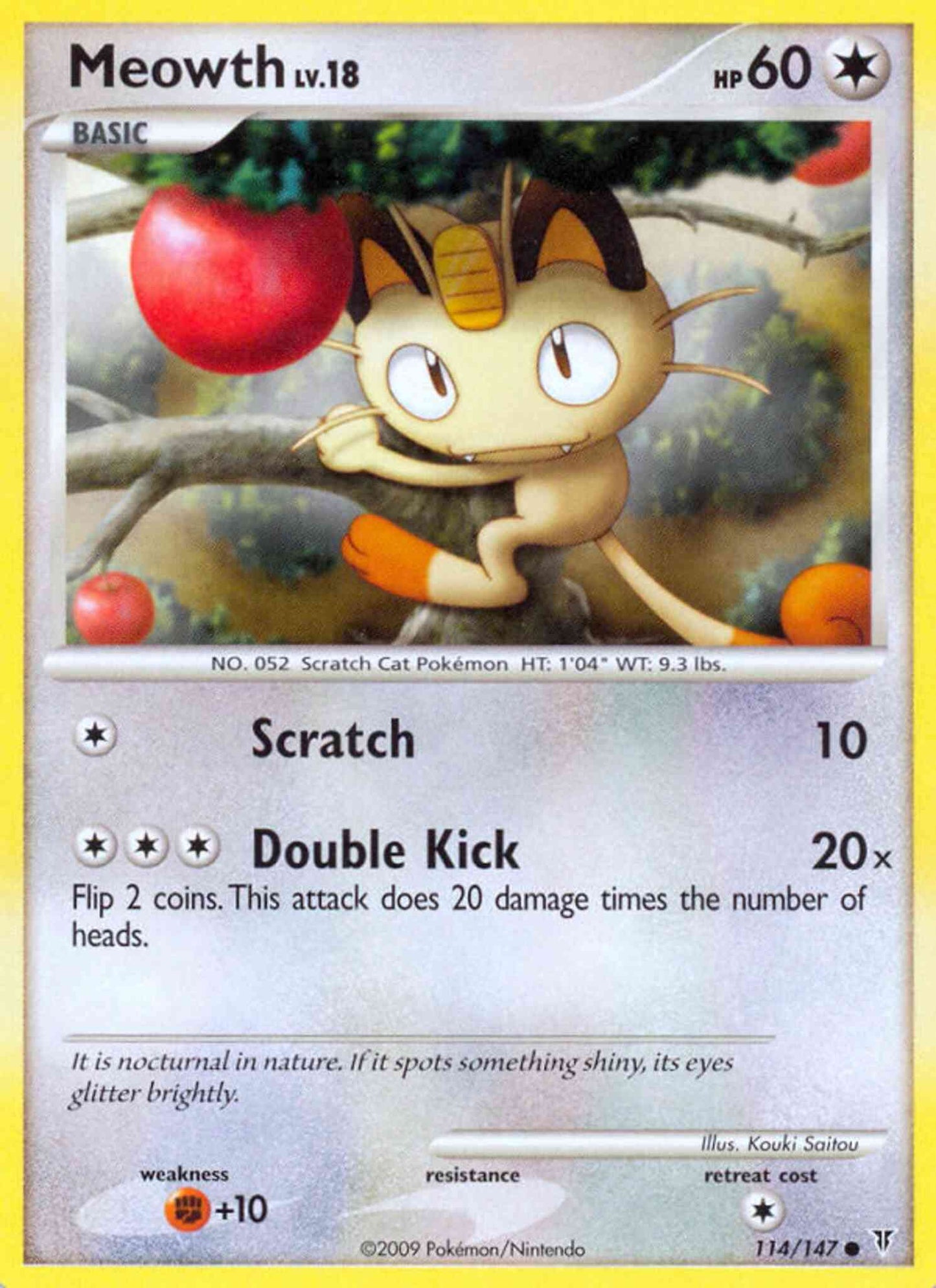 Meowth - 114/147 - Common [pl3-114] [Non-Holo]