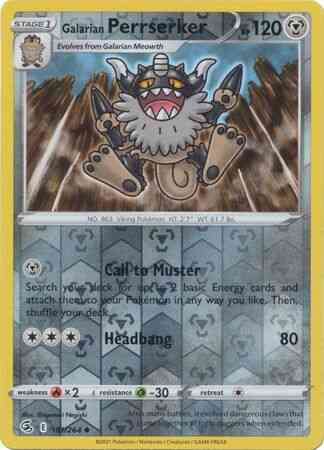 Galarian Perrserker - 181/264 - Uncommon [SWSH8-181] [Reverse Holo]