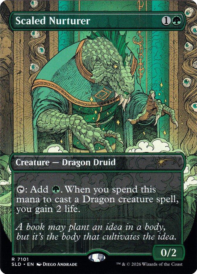 Scaled Nurturer [7101] [Borderless] [D&D: Whispers in Candlekeep] [Secret Lair Drop] [Non-Foil]