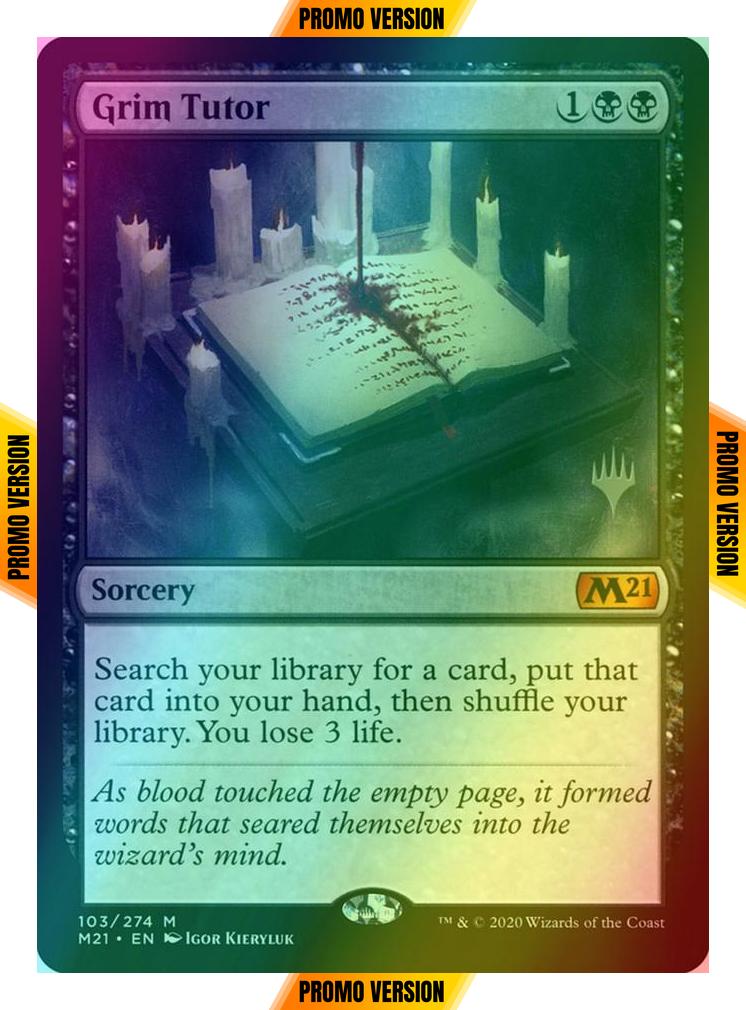 Grim Tutor [Promo Pack] [103p] [Core Set 2021 Promos] [Foil]