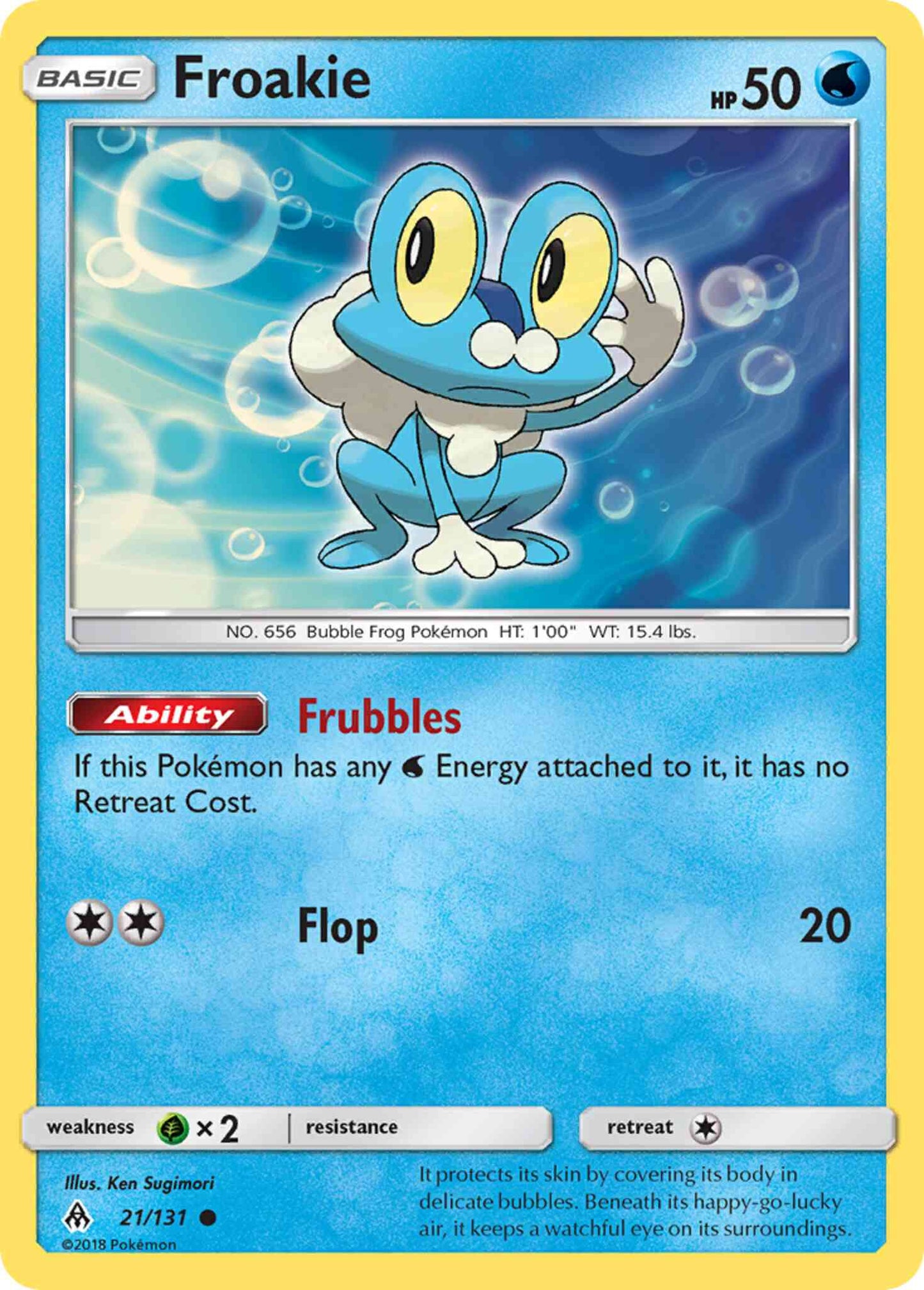 Froakie - 21/131 - Common [sm6-21] [Reverse Holo]