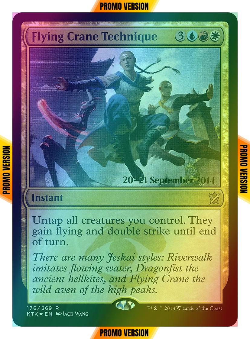 Flying Crane Technique [176s] [Khans of Tarkir Promos] [Foil]