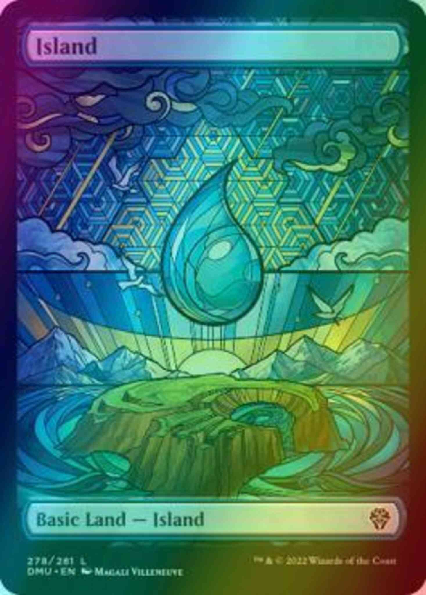 Island [278] [Full Art] [Stained Glass Showcase] [Dominaria United