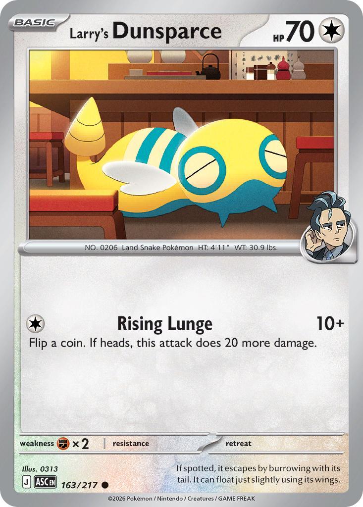 Larry's Dunsparce - 163/217 - Common [me025-163] [Non-Holo]