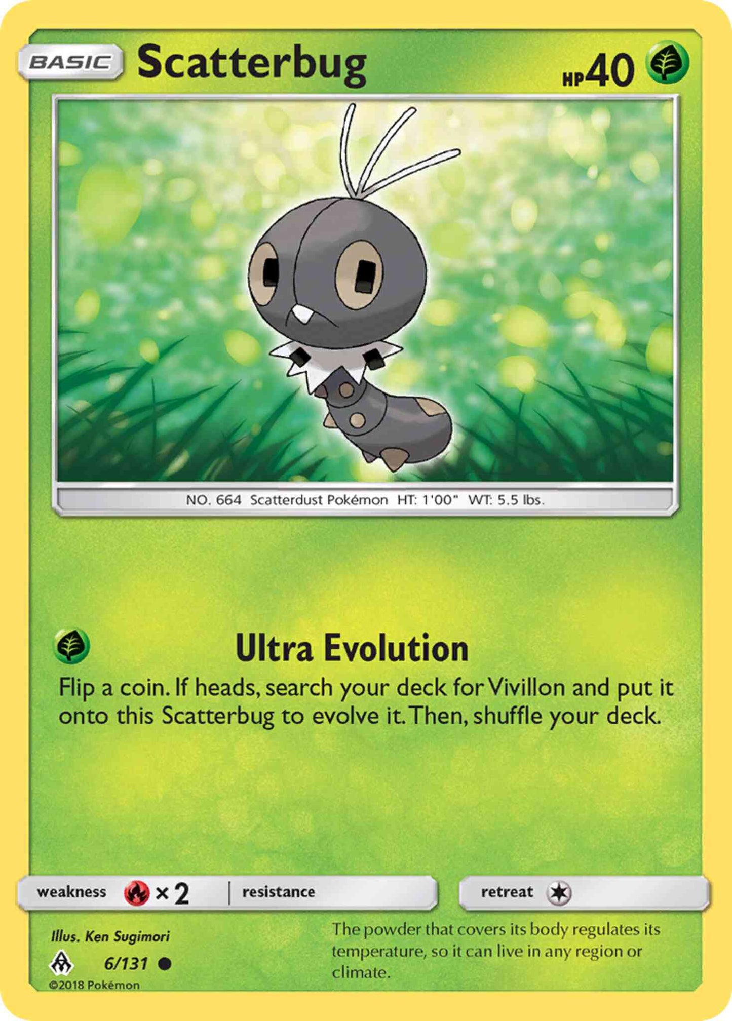 Scatterbug - 6/131 - Common [sm6-6] [Non-Holo]