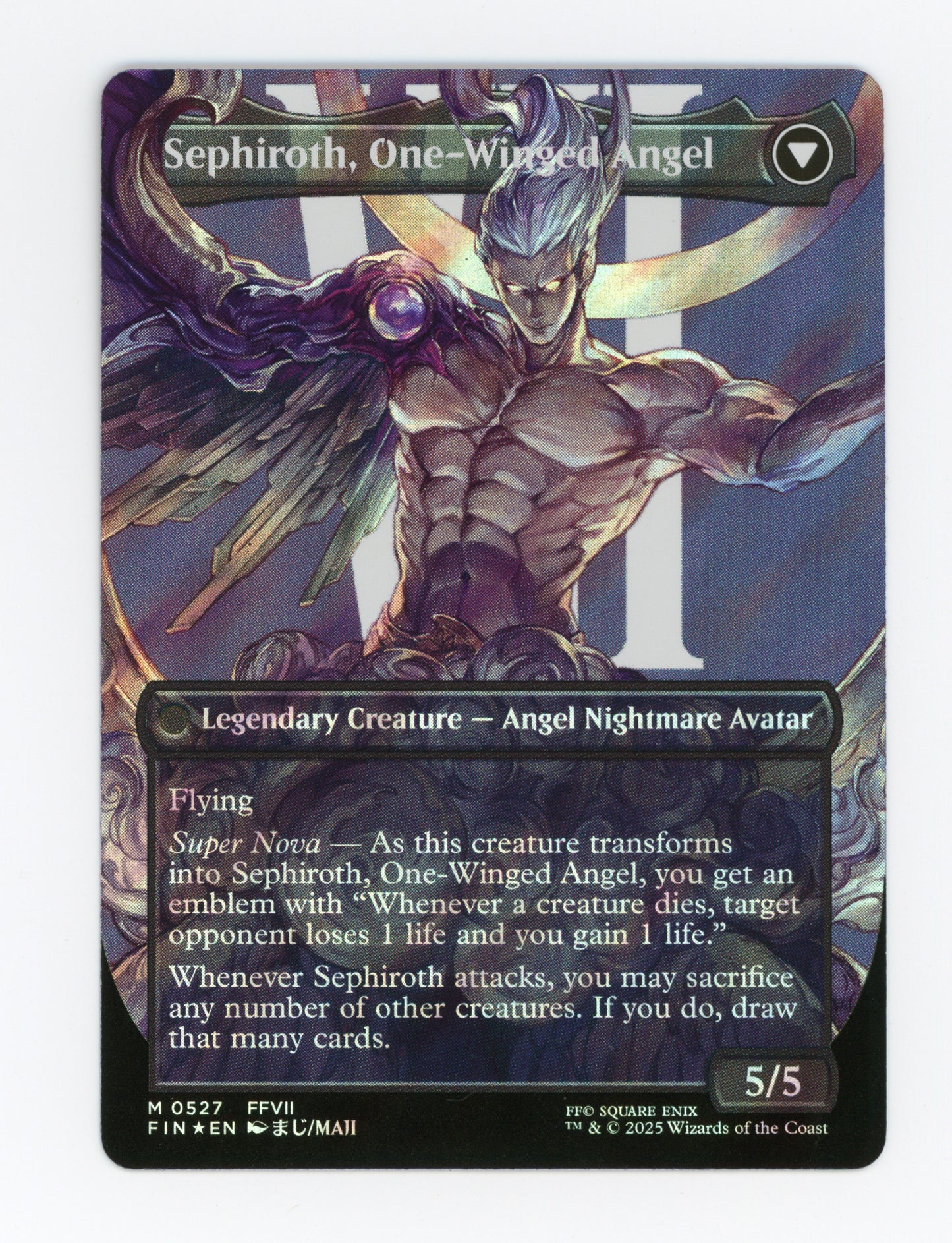 Sephiroth, Fabled SOLDIER // Sephiroth, One-Winged Angel — Borderless|Character|Surge Foil — ID 18053