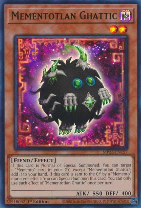 Mementotlan Ghattic - MP25-EN157 - Ultra Rare - 1st Edition