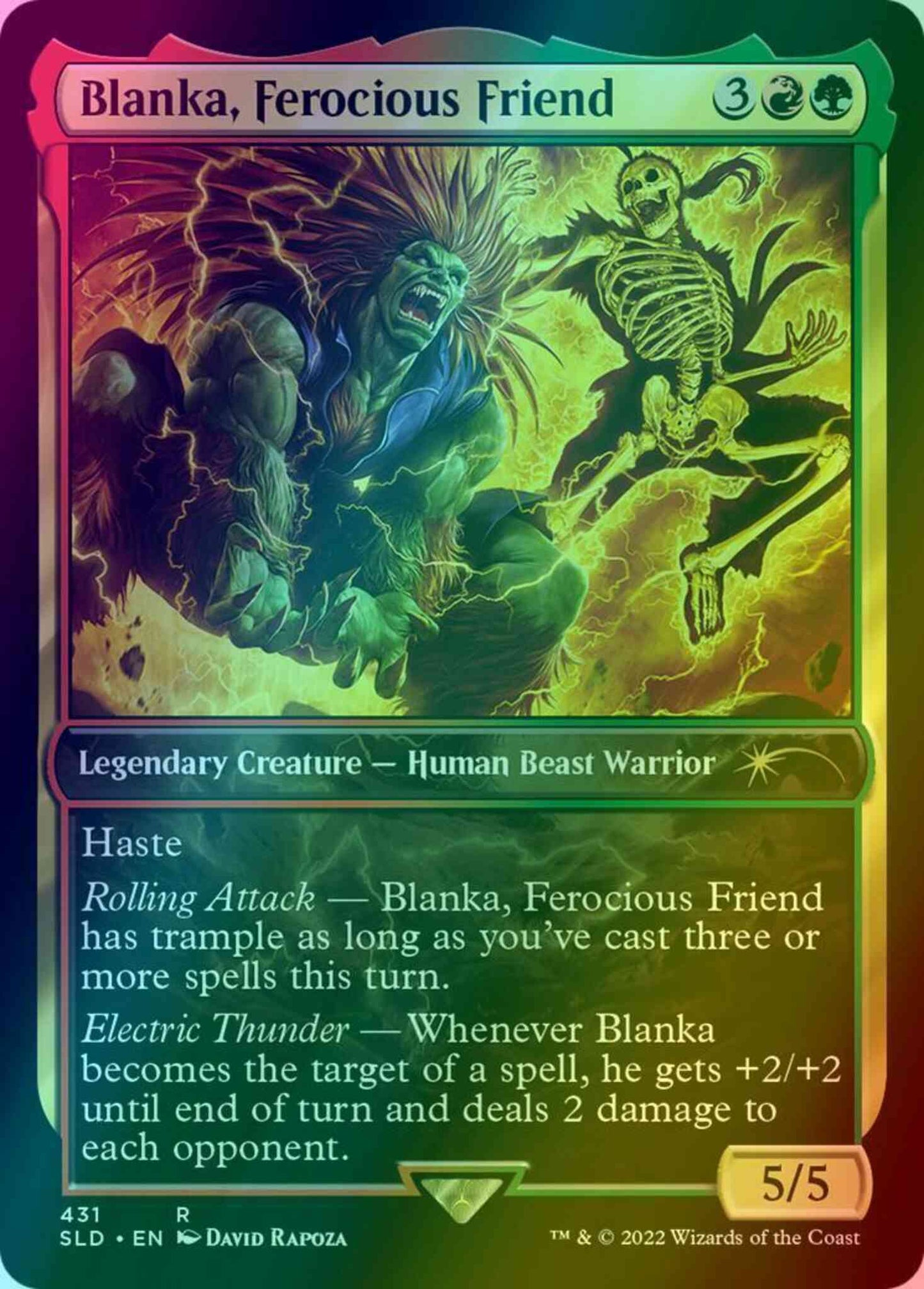 Blanka, Ferocious Friend [0431] [Street Fighter] [Secret Lair Drop] [Foil]