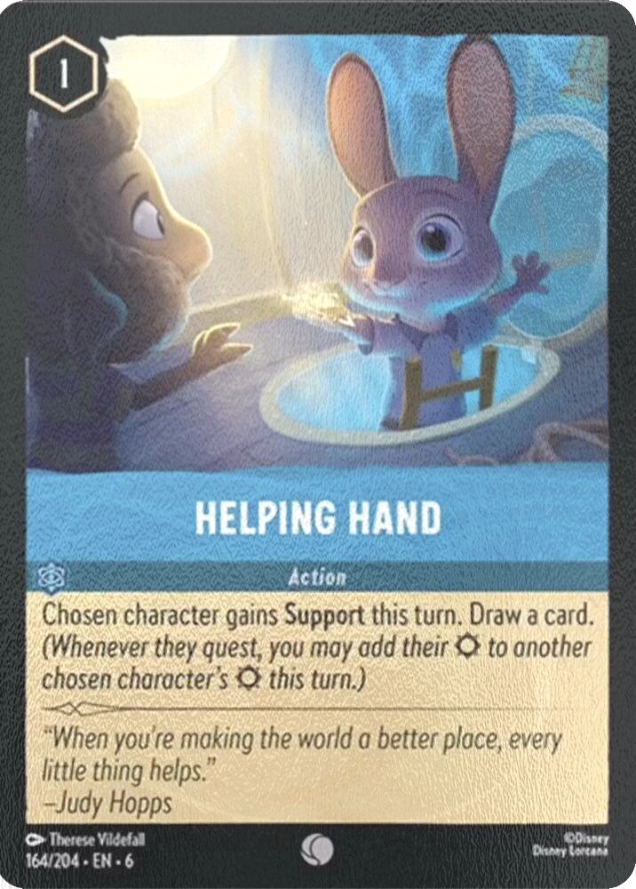 Helping Hand - 164/204 [Azurite Sea] [Cold Foil]
