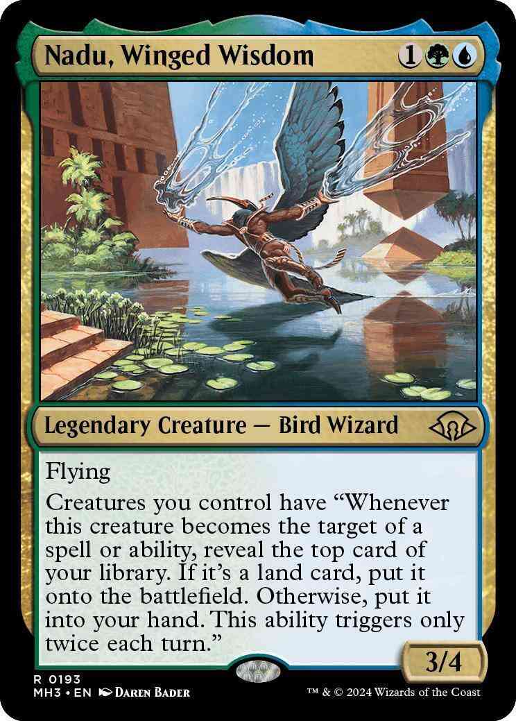 Nadu, Winged Wisdom [193] [Modern Horizons 3] [Foil]