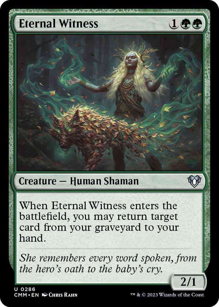 Eternal Witness [286] [Commander Masters] [Non-Foil]