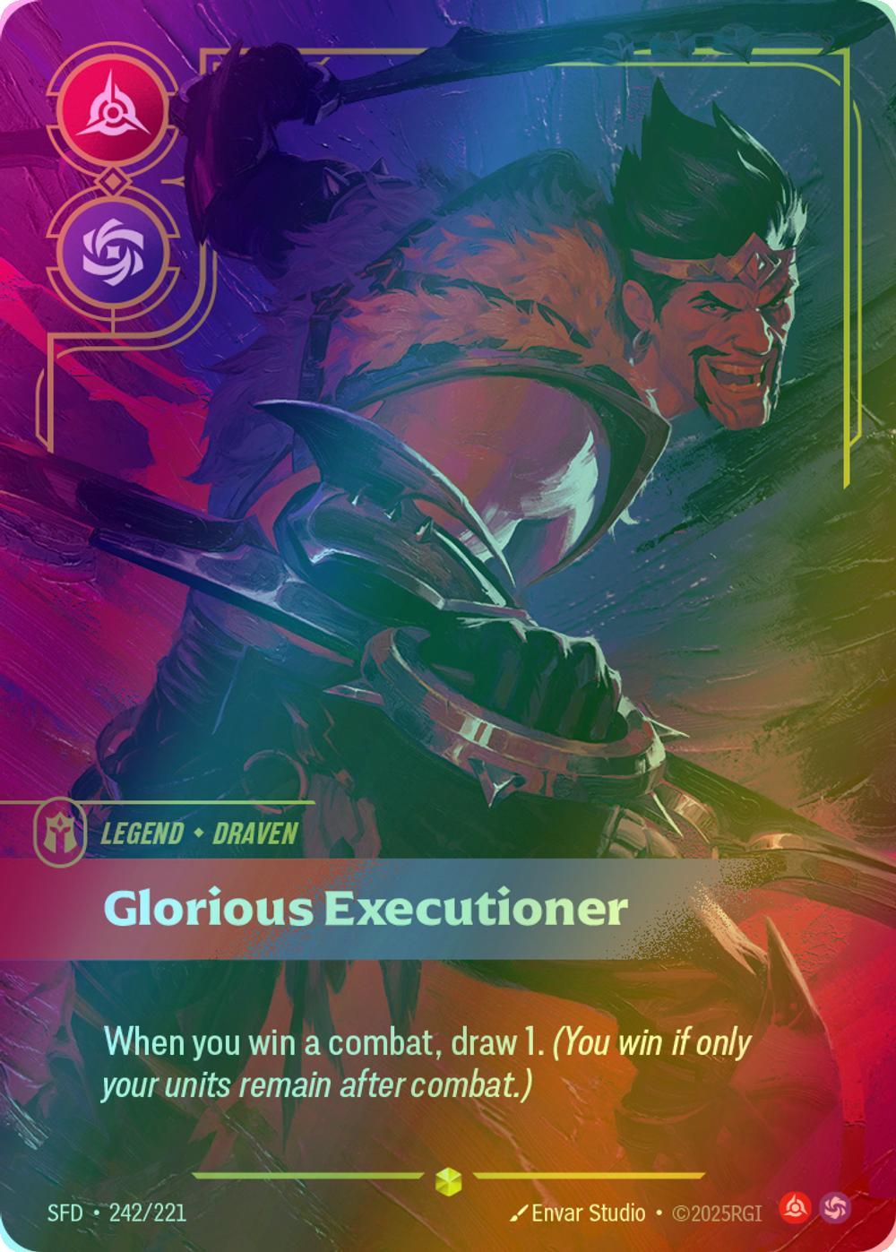 Glorious Executioner (Draven) (Overnumbered) - 242/221 [Spiritforged] [Foil]