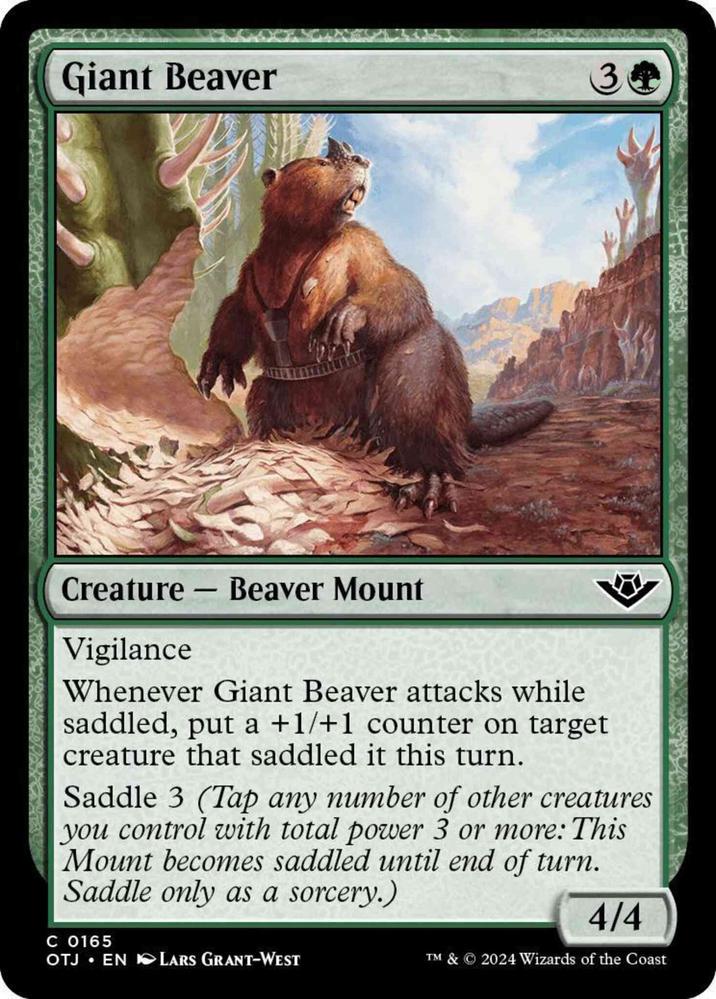 Giant Beaver [165] [Outlaws of Thunder Junction] [Non-Foil]