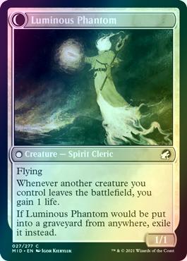 Lunarch Veteran // Luminous Phantom [27] [Innistrad: Midnight Hunt] [Foil]