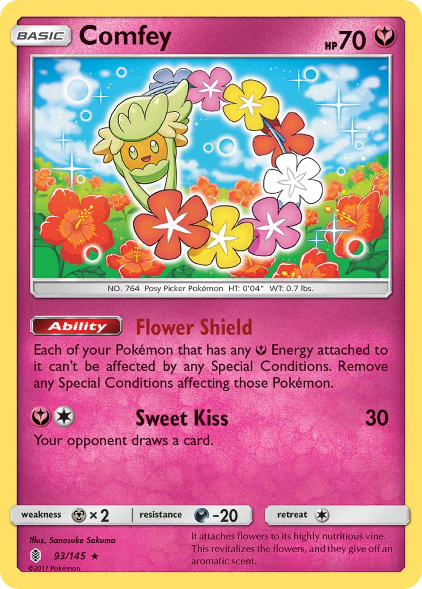 Comfey - 93/145 - Rare Holo [sm2-93] [Reverse Holo]