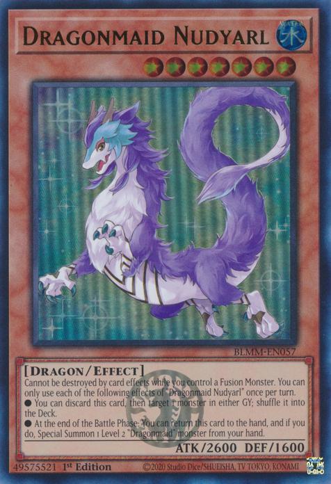 Dragonmaid Nudyarl - BLMM-EN057 - Ultra Rare - 1st Edition