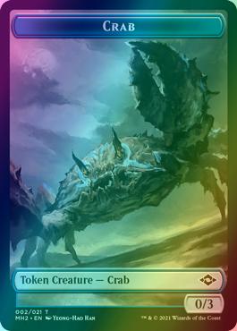 Clue Token (15) // Crab Token (02) [Modern Horizons 2 Tokens] [Foil]