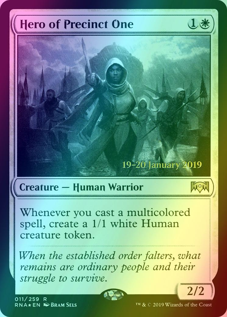 Hero of Precinct One [11s] [Ravnica Allegiance Promos] [Foil]