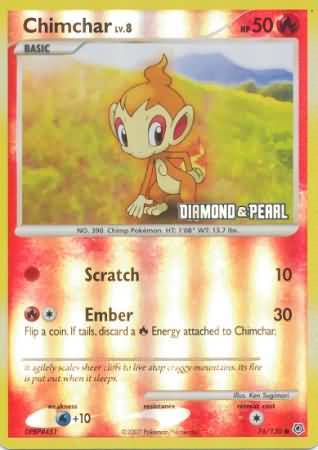Chimchar - 76/130 - Reverse Holo - BK Promo [Reverse Holo]