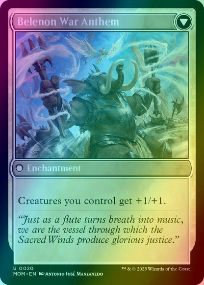 Invasion of Belenon // Belenon War Anthem [20] [March of the Machine] [Foil]