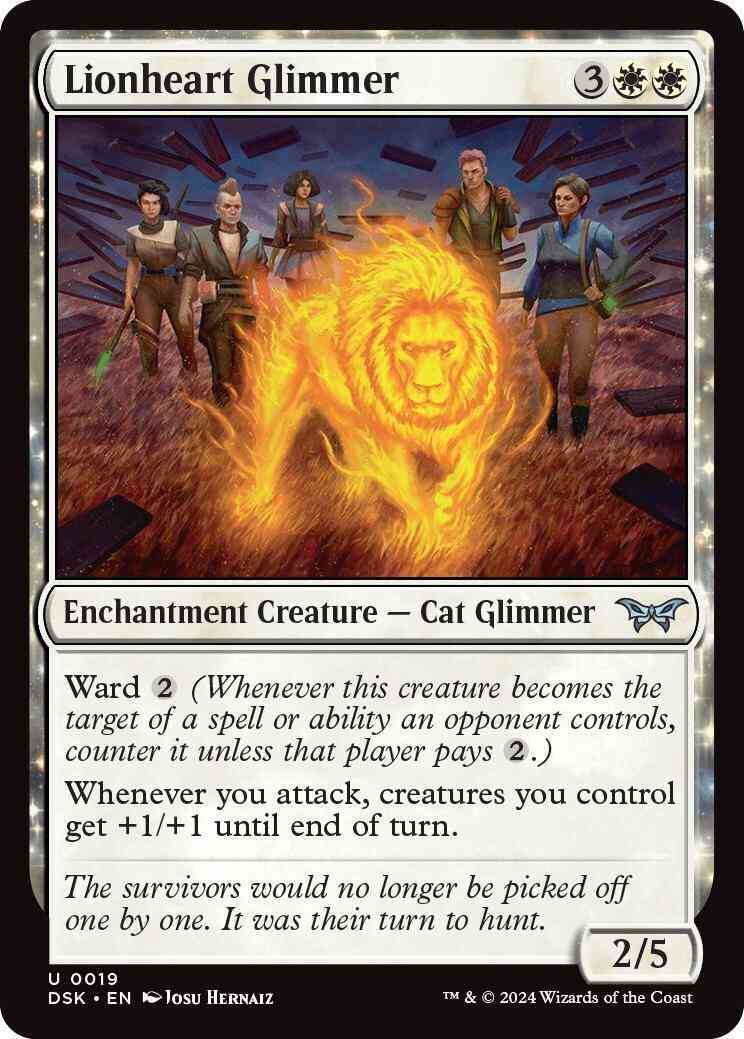 Lionheart Glimmer [19] [Duskmourn: House of Horror] [Foil]