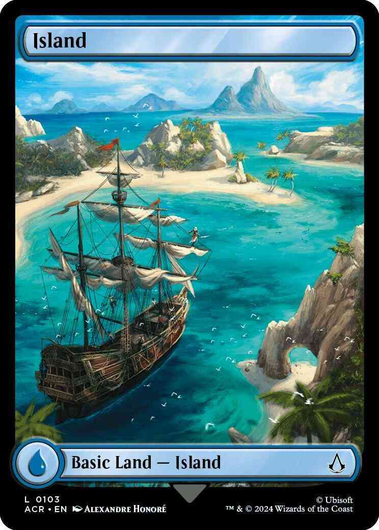 Island [103] [Full Art] [Assassin's Creed] [Foil]
