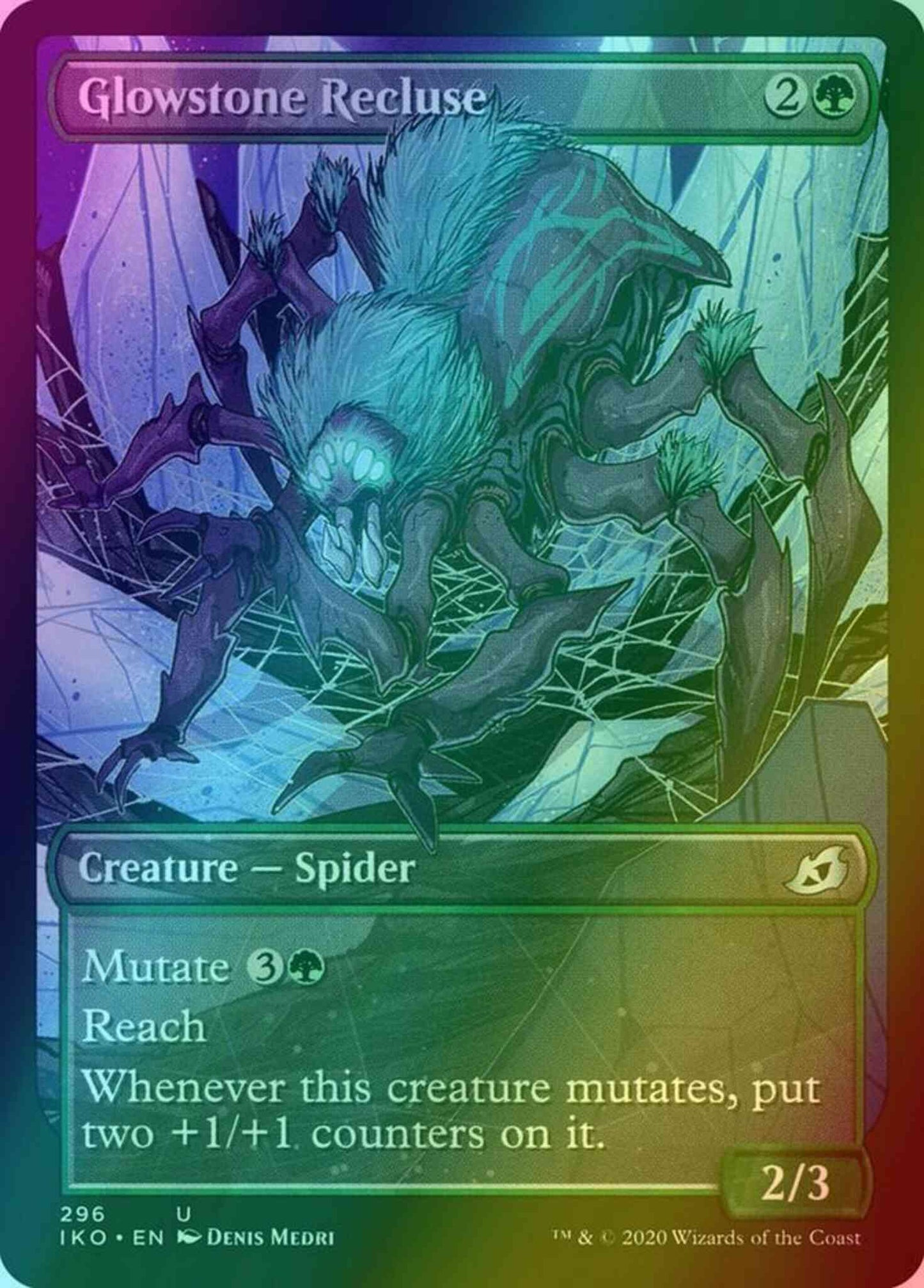 Glowstone Recluse [296] [Alternate Art] [Ikoria: Lair of Behemoths] [Foil]